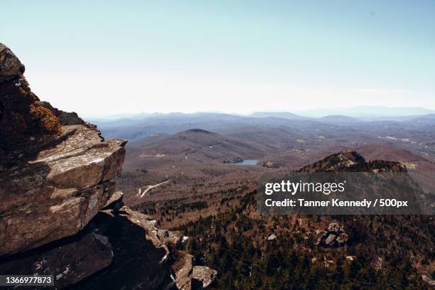 scenic view of mountains against clear sky,boone,north carolina,united states,usa - boone north carolina stock pictures, royalty-free photos & images