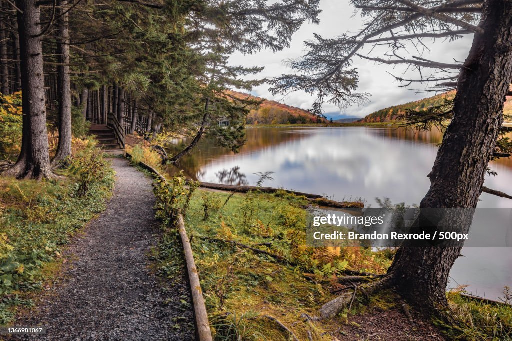 Peaceful Autumn Day at the Lake,Spruce Knob Lake,West Virginia,United States,USA