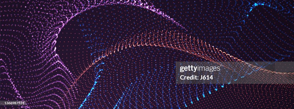 Flow of data abstract