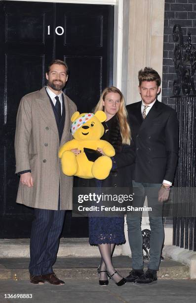 Henry Holland attends reception hosted by Samantha Cameron and Gary Barlow for Children in Need at 10 Downing Street on January 10, 2012 in London,...