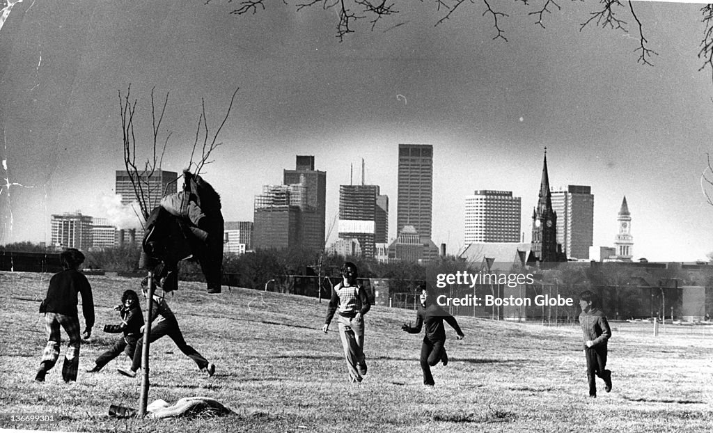 Children Playing In South Boston
