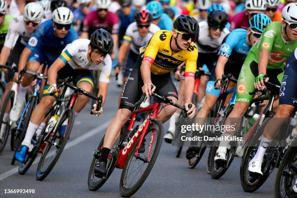 Oliver Anderson of Australia and Team Vaw Villawood competes during the 2nd Santos Festival Of Cycling 2022 - Men's Elite TREK Night Riders Criterium...