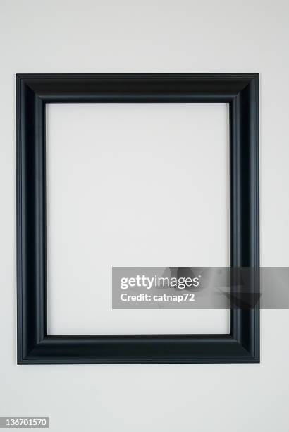 foto preto moldura, fundo branco - moldura preta - fotografias e filmes do acervo