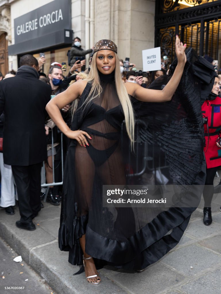 Jean-Paul Gaultier : Outside Arrivals - Paris Fashion Week - Haute Couture Spring/Summer 2022