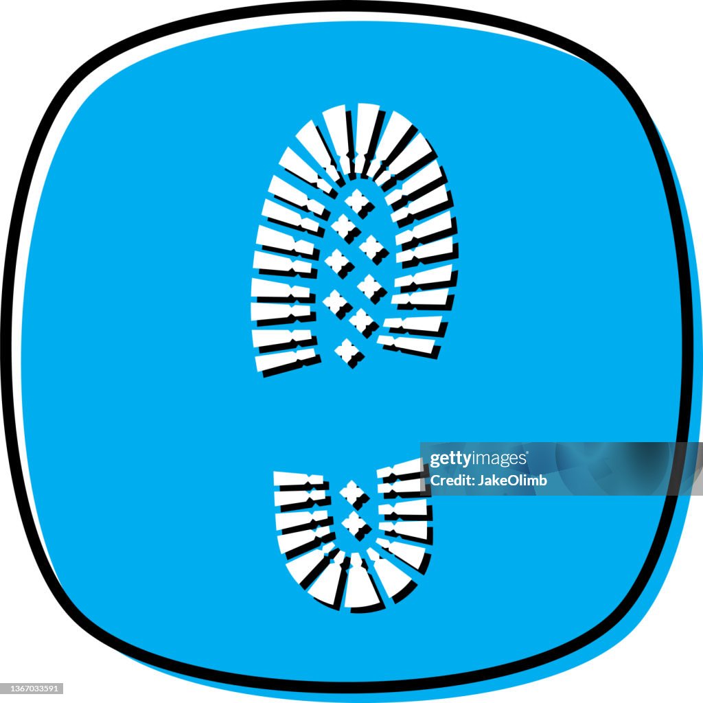 Boot Print Graphc Boot Print 2 High-Res Vector Graphic - Getty Images