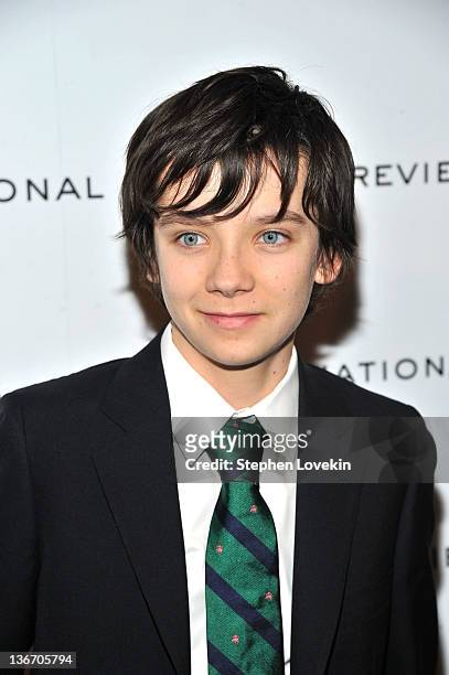 Asa Butterfield attends the 2011 National Board of Review Awards gala at Cipriani 42nd Street on January 10, 2012 in New York City.