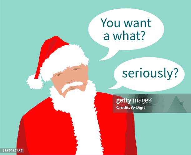 santa question meme - meme icon stock illustrations