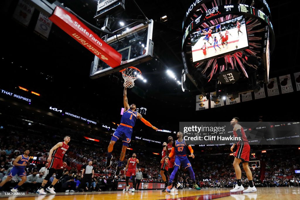 New York Knicks v Miami Heat