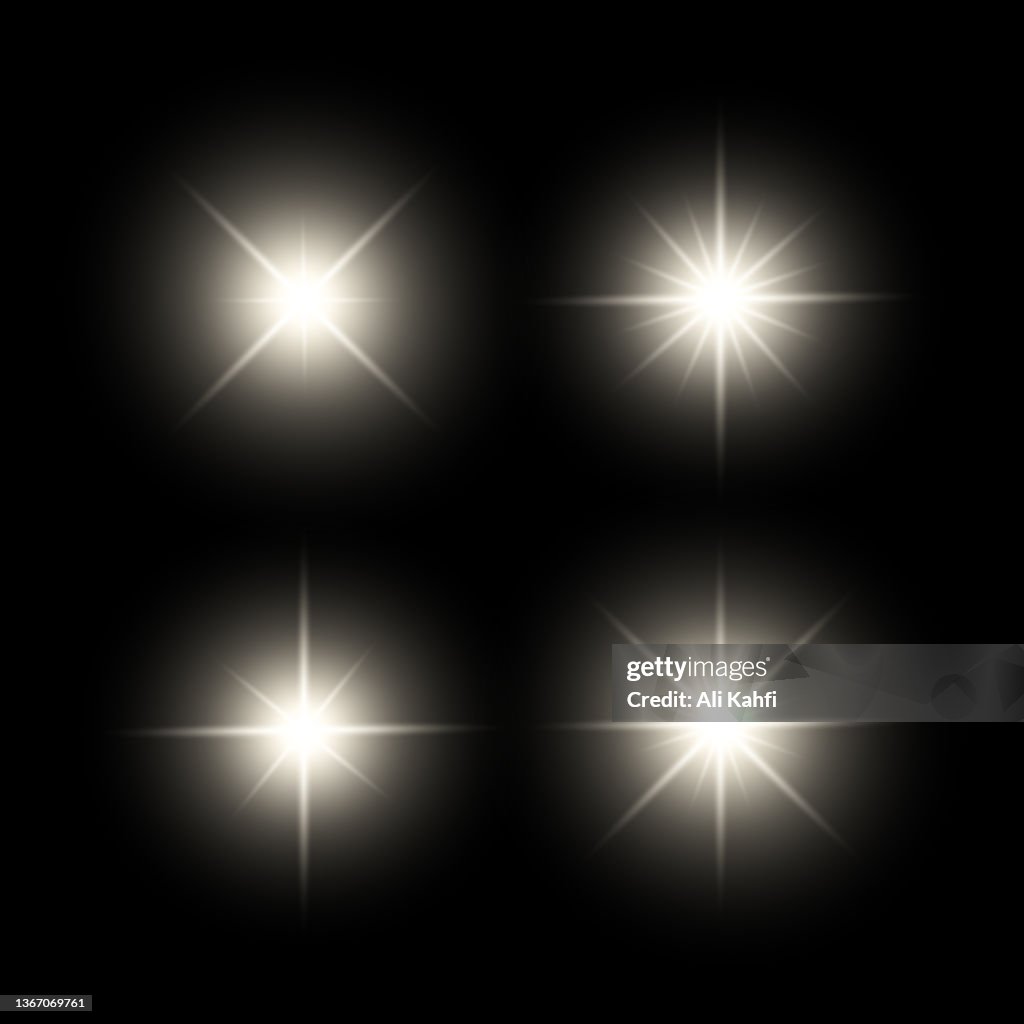 Goldene Lichter funkeln Kollektion