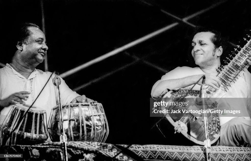 La Rakha Indian classical musicians Alla Rakha , on tabla, and Ravi Shankar ...
