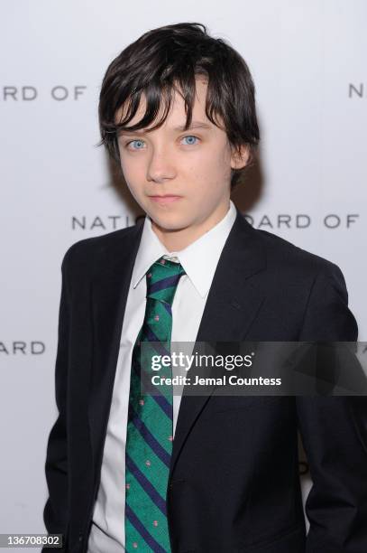 Actor Asa Butterfield attends the 2011 National Board of Review Awards gala at Cipriani 42nd Street on January 10, 2012 in New York City.