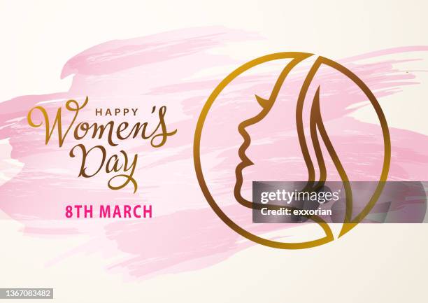 women’s day head symbol - womens issues stock illustrations