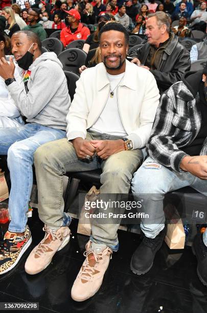 Chris Tucker attends the game between the Sacramento Kings and the Atlanta Hawks at State Farm Arena on January 26, 2022 in Atlanta, Georgia.