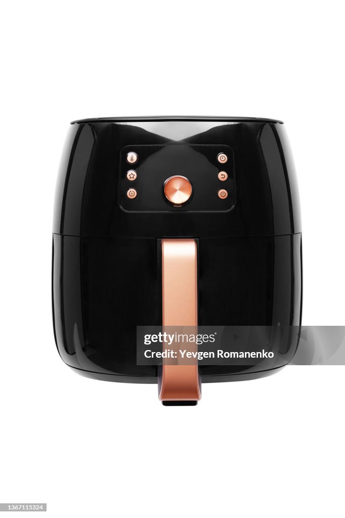 Air fryer isolated on white background