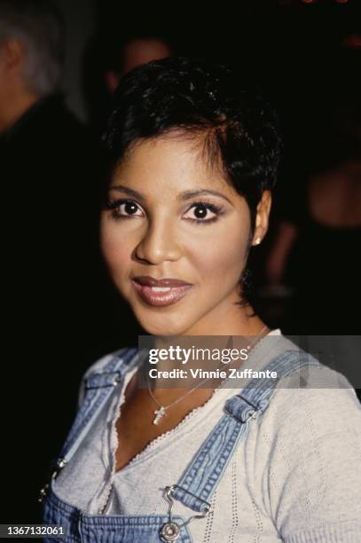 American singer and songwriter Toni Braxton attends the Big Sisters Guild of Los Angeles Sterling Award Salute, held at the Beverly Hilton Hotel in...