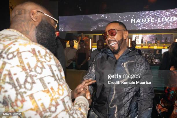 Rick Ross, Timbaland Attend Rick Ross Celebrates His Birthday At Mr. Hospitality's El Tucán With Haute Living And Rolls-Royce Motor Cars at El Tucan...