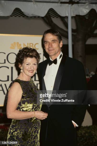 British actress Brenda Blethyn and British actor Jeremy Irons attend the 56th Golden Globe Awards, held at the Beverly Hilton Hotel in Beverly Hills,...