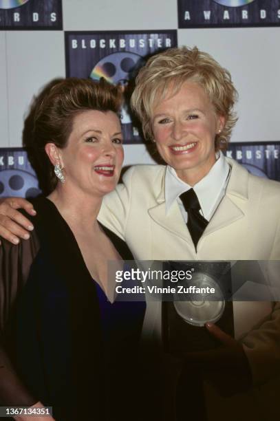 British actress Brenda Blethyn and American actress Glenn Close attend the 3rd Annual Blockbuster Entertainment Awards, held at Pantages Theatre in...