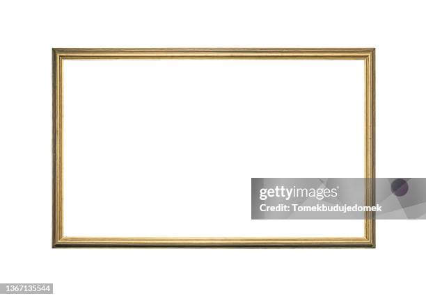 frame - gold rectangle stock pictures, royalty-free photos & images