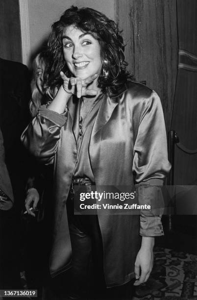 American singer and songwriter Laura Branigan attends the 1985 Directors Guild of America Awards, held at Beverly Hilton Hotel in Beverly Hills,...