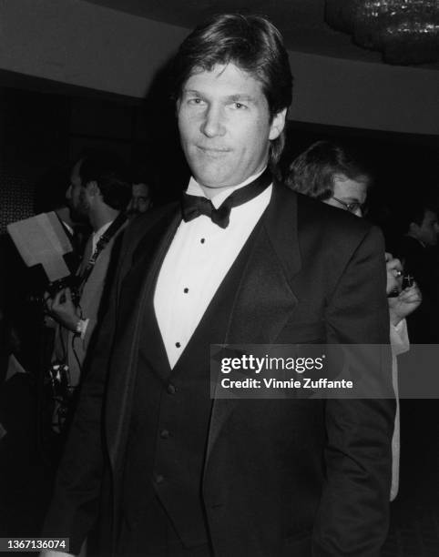 American actor Jeff Bridges attends the 29th Annual Thalians Ball, held at the Century Plaza Hotel in Los Angeles, California, 3rd November 1984.