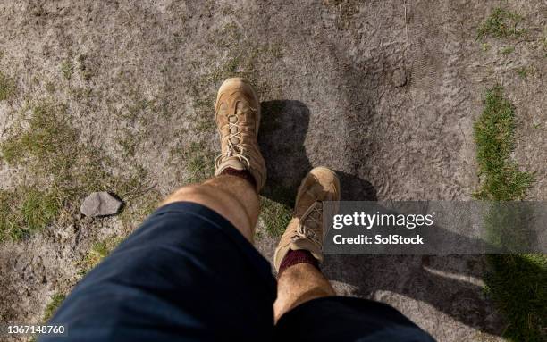 these boots are made for walking - walking personal perspective stock pictures, royalty-free photos & images