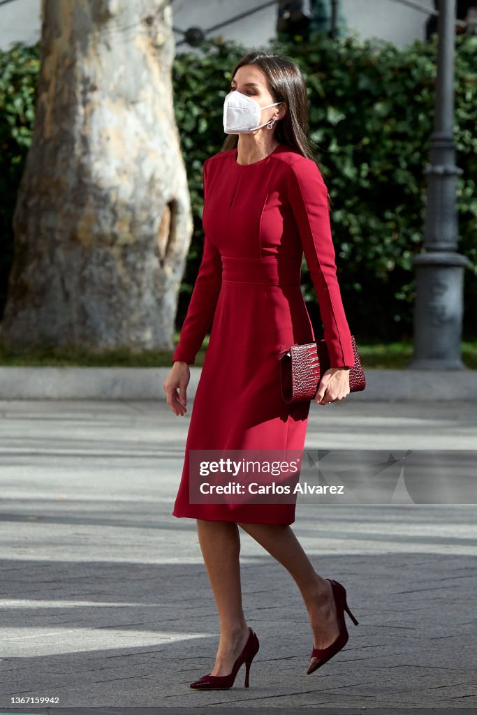 Queen Letizia of Spain Attends 'Luis Carandell' Journalism Awards Ceremony