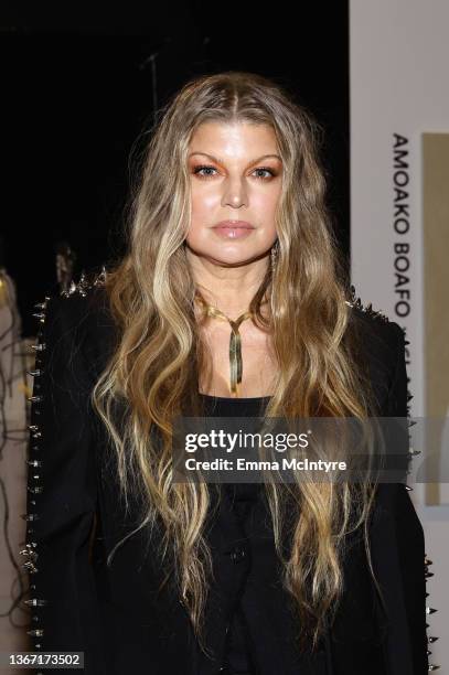 Fergie attends the “Artists Inspired by Music: Interscope Reimagined” Art Exhibit Presented by Interscope Records and LACMA on January 26, 2022 in...