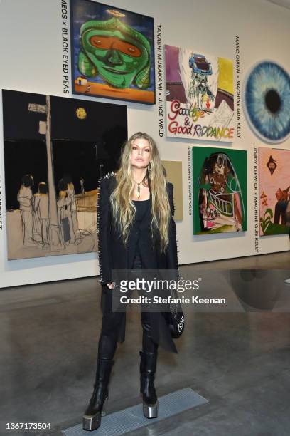 Fergie attends the “Artists Inspired by Music: Interscope Reimagined” Art Exhibit Presented by Interscope Records and LACMA on January 26, 2022 in...