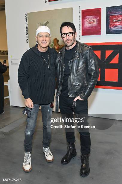Jimmy Iovine, Interscope Records Co-founder, and Trent Reznor attend the “Artists Inspired by Music: Interscope Reimagined” Art Exhibit Presented by...