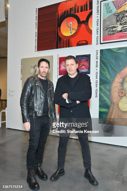 Trent Reznor and Atticus Ross attend the “Artists Inspired by Music: Interscope Reimagined” Art Exhibit Presented by Interscope Records and LACMA on...
