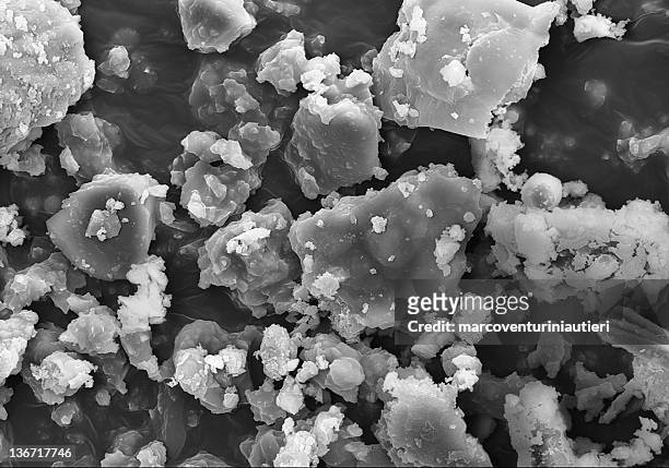 common industrial poeira - microscopia eletrônica de varredura - fotografias e filmes do acervo