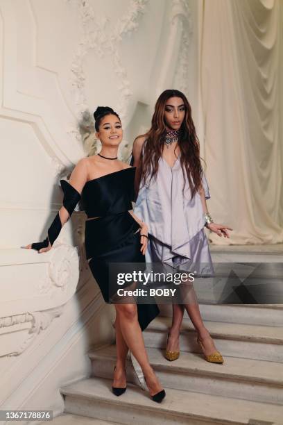 Lena Situation and Bilal Hassani attend the Jean-Paul Gaultier Haute Couture Spring/Summer 2022 show as part of Paris Fashion Week on January 26,...