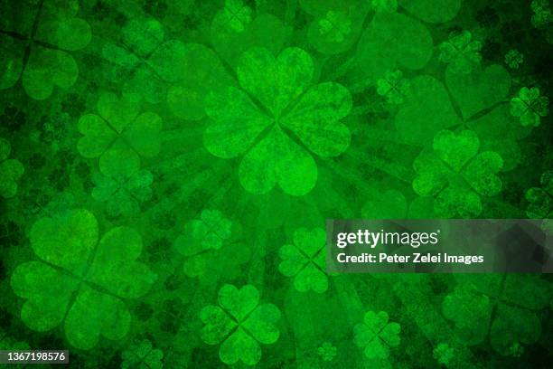 green clover background - st patricks day 個照片及圖片檔