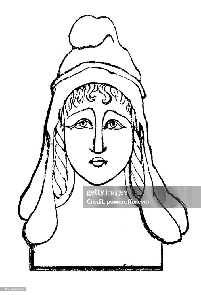Trojan Wearing a Phrygian Cap, Drawing by Thomas Hope - 18th Century