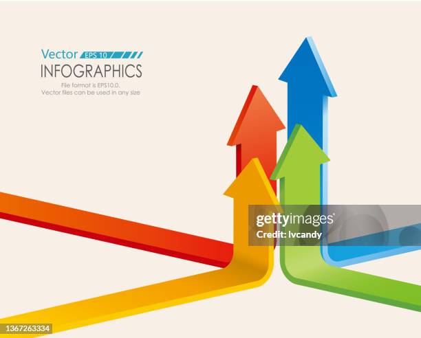 group growth - rainbow and growth stock illustrations