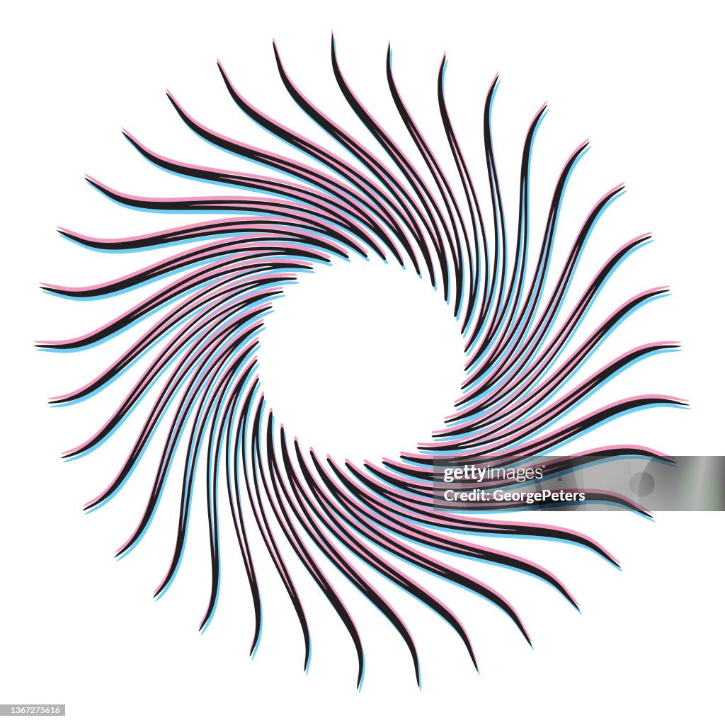 Spiral vortex icon