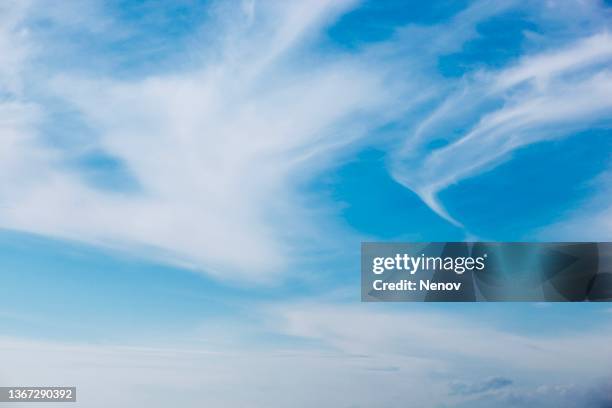 low angle view of clouds in blue sky - 空のみ ストックフォトと画像