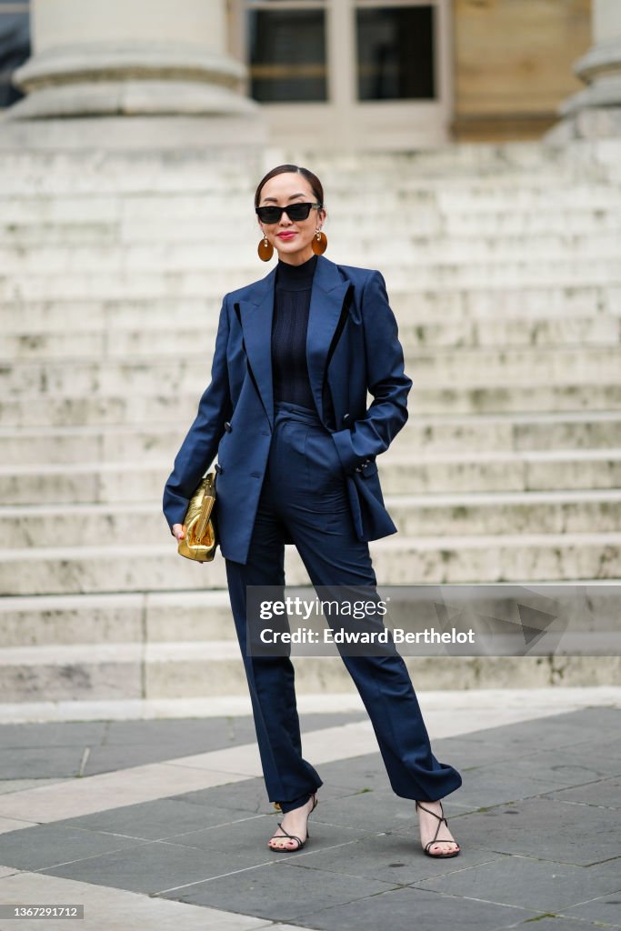 Street Style Day Five - Paris Fashion Week - Haute Couture Spring/Summer 2022