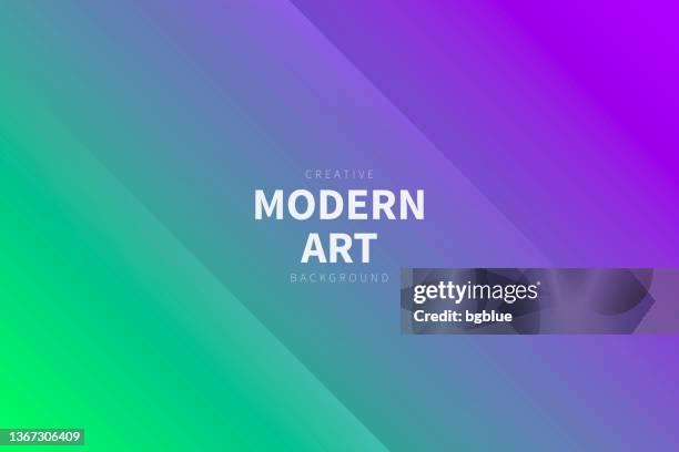 modern abstract background - purple gradient - green background stock illustrations