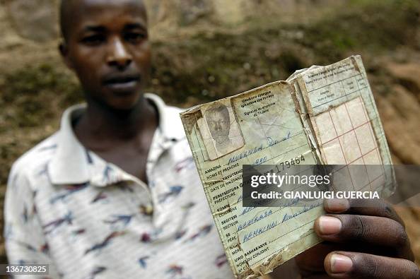 Id Card Rwi A young Rwandan shows 16 February 2004 his national ID card, in... News ...