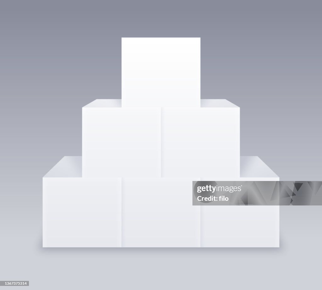 Pyramid Block Layout Stack Of Blocks Pyramid Design High-Res Vector Graphic - Getty Images