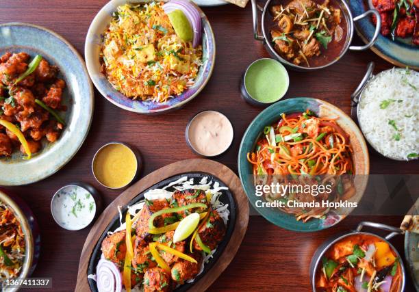 the flavor table - indian food - fotografias e filmes do acervo