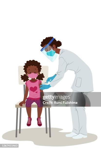 stockillustraties, clipart, cartoons en iconen met childhood immunization - poliklinische zorg