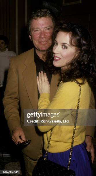 William Shatner and wife Marcy Lafferty attend Mother-Daughter Celebrity Fashion Show on March 26, 1987 at the Beverly Hilton Hotel in Beverly Hills,...