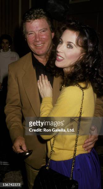 William Shatner and wife Marcy Lafferty attend Mother-Daughter Celebrity Fashion Show on March 26, 1987 at the Beverly Hilton Hotel in Beverly Hills,...