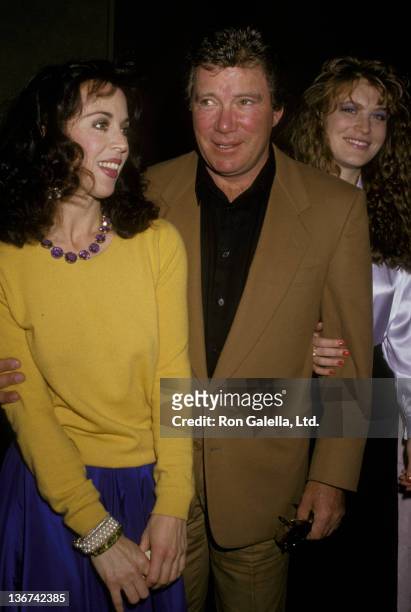 William Shatner and wife Marcy Lafferty attend Mother-Daughter Celebrity Fashion Show on March 26, 1987 at the Beverly Hilton Hotel in Beverly Hills,...