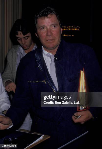 William Shatner and wife Marcy Lafferty attend 44th Annual Golden Globe Awards on January 31, 1987 at the Beverly Hilton Hotel in Beverly Hills,...