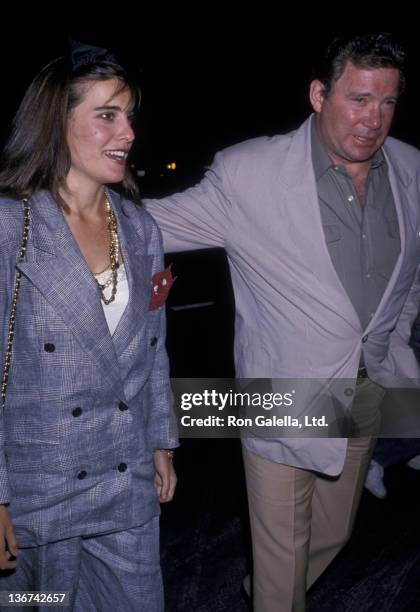 William Shatner and daughter attend the premiere of "Who's Afraid of Virginia Woolf?" on October 5, 1989 at the Doolittle Theater in Hollywood,...