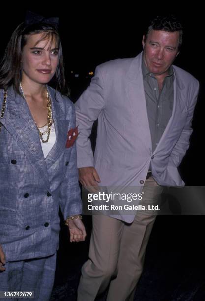 William Shatner and daughter attend the premiere of "Who's Afraid of Virginia Woolf?" on October 5, 1989 at the Doolittle Theater in Hollywood,...
